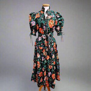 Hunter Bell black floral Holloway dress, size S